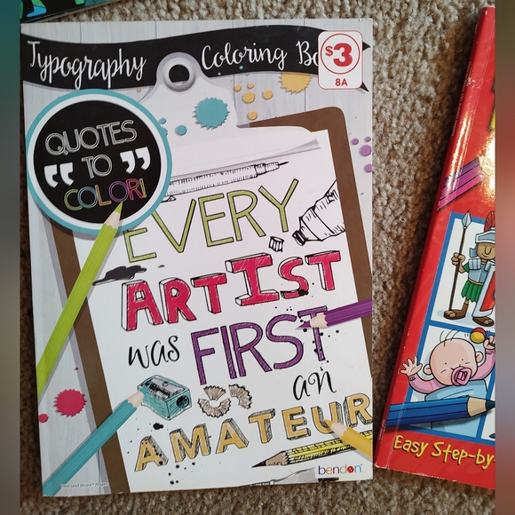 Drawing and Coloring Book Bundle 7 books - Picture 8 of 15